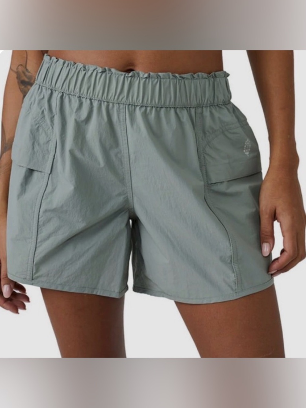 FP Movement by Free People Sage Green Cargo Shorts
